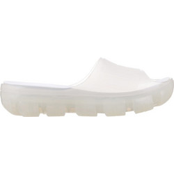UGG Jella Clear Γυναικείες Παντόφλες Καλοκαιρινές Flatforms Αντιολισθητικές Λευκές 1136763-CLR