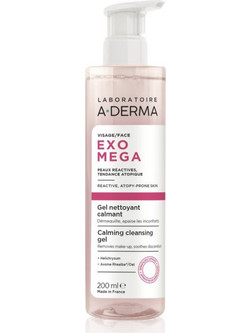 A-Derma Exomega Calming Gel Ντεμακιγιάζ 200ml