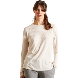 Superdry Γυναικείο Χειμερινό Top Εκρού W6011054A-18C