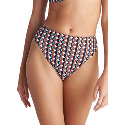 BLU4U Polca Borders Ψηλόμεσο Bikini Slip Καφέ Εκρού 26365469-47