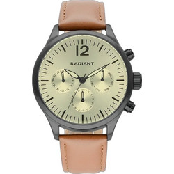 Radiant Ανδρικό Ρολόι με Καφέ Δερμάτινο Λουράκι RA641704