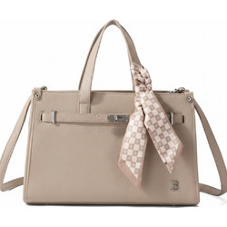 Bag to Bag Γυναικεία Τσάντα Χειρός από Δερματίνη Μπεζ XY-37010