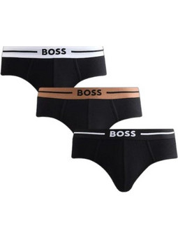 Hugo Boss Ανδρικά Σλιπ Βαμβακερά Μαύρα 3Pack 50532462-977