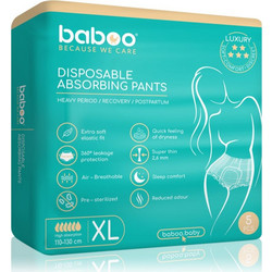 Baboo XLarge Πάνες Βρακάκι Ακράτειας 6 Σταγόνες 5τμχ