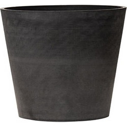 ArtPlast Γλάστρα Στρογγυλή Πλαστική Ανθρακί 30x24cm ATC.030.SB.AN