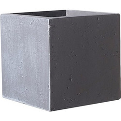 Supergreens Rocky Γλάστρα Τετράγωνη Πήλινη Ανθρακί 30x30x30cm B-6050-8