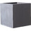 Supergreens Rocky Γλάστρα Τετράγωνη Πήλινη Ανθρακί 30x30x30cm B-6050-8