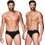 Apple Boxer Ανδρικά Σλιπ Βαμβακερά Μαύρα 2Pack 0212969