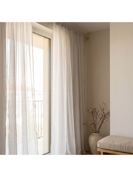 Premier Κουρτίνα Παραθύρου με Τρέσα 140x270 Valeria 20.00.10986 Grey