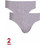 Minerva Ανδρικά Σλιπ Βαμβακερά Γκρι 2Pack 90-21033
