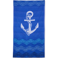 Cokitex Anchor Wave Πετσέτα Θαλάσσης Μπλε 86x160cm 1020007509