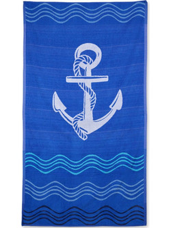 Cokitex Anchor Wave Πετσέτα Θαλάσσης Μπλε 86x160cm 1020007509
