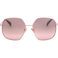 Max Mara MM0061 33G Γυναικεία Γυαλιά Ηλίου Τετράγωνα Μεταλλικά Ροζ με Ροζ Φακό