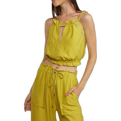 Lynne Γυναικείο Καλοκαιρινό Crop Top Lime 147-010037