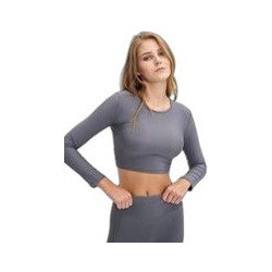 Sugarfree Γυναικείο Αθλητικό Crop Top Ανθρακί 24862097-206