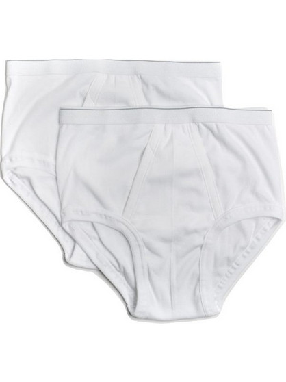 Nina Club Ανδρικά Σλιπ Βαμβακερά Λευκά 2Pack NC311