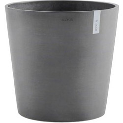 Ecopots Amsterdam 50 Γλάστρα Στρογγυλή Πλαστική Γκρι 60x56cm 31635-257