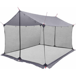 vidaXL Τέντα Παραλίας Γκρι 340x260x220cm 42028565