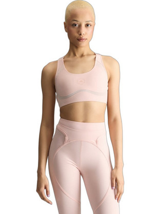 Adidas by Stella McCartney Αθλητικό Μπουστάκι με Μέτρια Στήριξη & Ελαφριά Ενίσχυση Ροζ KR3028