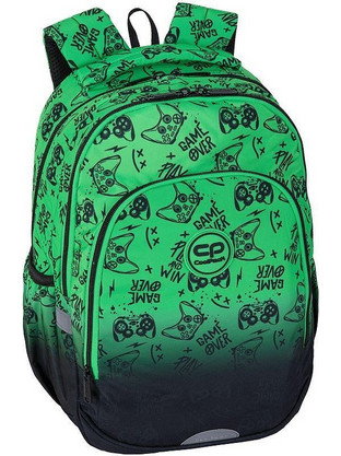 CoolPack Prime Pro Game Over Σχολική Τσάντα Πλάτης Δημοτικού Πράσινη F162969