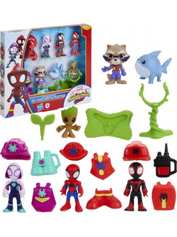 Hasbro Marvel Spidey & His Amazing Friends Rescue Webs Rescue Spidey & Crew Σετ Φιγούρες Δράσης για 3+ Ετών