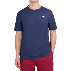 4F Ανδρικό Αθλητικό T-Shirt Navy Μπλε 4FWMM00TTSHM3340-31S
