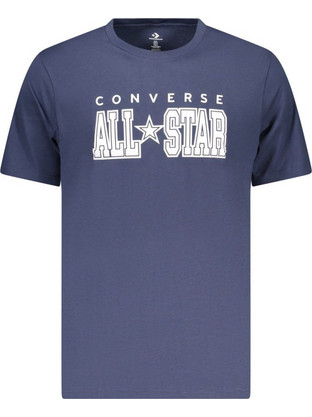 Converse Ανδρικό Αθλητικό T-Shirt Navy Μπλε CVM5T163-410