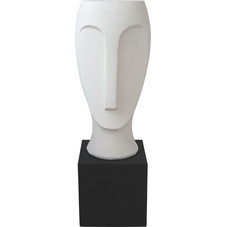MarHome Κασπώ Πρόσωπο Δαπέδου Εσωτερικού Χώρου Fiberglass Λευκό Μαύρο 29.5x88cm 06-23618