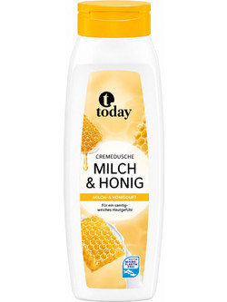 Today Cremebad Milch & Honig Αφρόλουτρο σε Gel 1lt