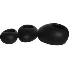 Woodwell Rock Σετ Κασπώ Τσιμεντένια Μαύρα 56x43x29cm 3τμχ Ε6320,S2