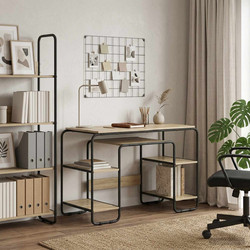 vidaXL Γραφείο Υπολογιστή Ξύλινο 113.5x52x75.5cm 8008033