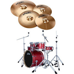 Ludwig Evolution 20" Crimson Red Bundle