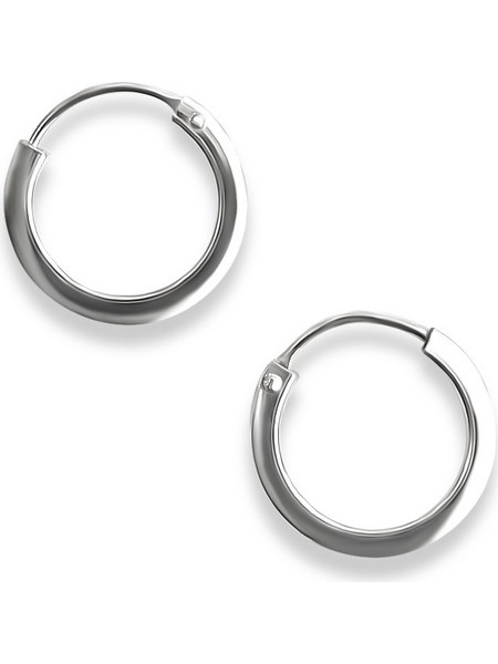 Silverline Σκουλαρίκια Κρίκοι Ασημί 0130519