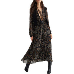 Attrattivo Midi Καθημερινό Φόρεμα Floral Μαύρο 9923547