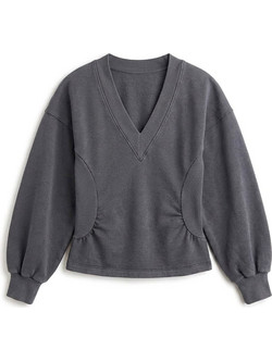 Topshop Γυναικείο Φούτερ Ανθρακί 31001437