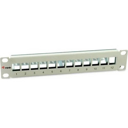 Equip 769330 Patch Panel Keystone Rack 1U 10" 12 Θυρών Cat.6a