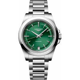 Longines Conquest Γυναικείο Ρολόι με Ασημί Μεταλλικό Μπρασελέ L3.460.4.09.6