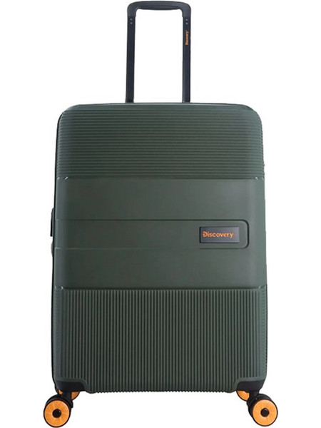 Discovery Trails DL02H0 Βαλίτσα Μεσαία 64x44x27cm με 4 Ρόδες Χακί