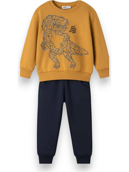 NEK Παιδικό Σετ Φόρμας Κίτρινο Μαύρο WEAR141226