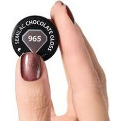 Semilac 965 Chocolate Gloss Ημιμόνιμο Βερνίκι Νυχιών 7ml