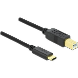 DeLOCK 83601 Καλώδιο USB-B Male 2.0 to USB-C Male 1m Black