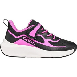 Geox Παιδικά Sneakers Μαύρα Ροζ J65PAC01454C0922