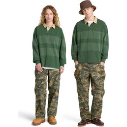 Timberland Ανδρική Μπλούζα Polo Μακρυμάνικη Πράσινη TB0A5MGVA6X