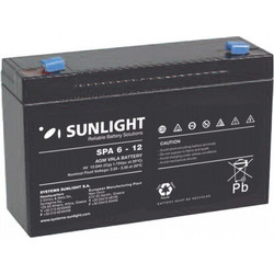 Sunlight SPA6-12 Μπαταρία VRLA-AGM 24V 12Ah