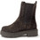 Ragazza Γυναικεία Μποτάκια Chelsea Suede Σοκολατί με Χοντρό Χαμηλό Τακούνι 0429