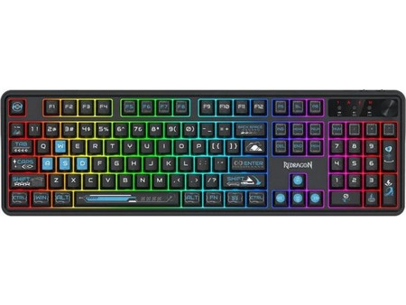 Redragon Volcano K526BB-WL Ασύρματο Gaming Πληκτρολόγιο RGB Black
