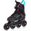 Meteor Buzzy Inline Αυξομειούμενα Rollers Μαύρα Φούξια