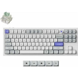 Keychron Q3 HE 8K Μηχανικό Gaming Πληκτρολόγιο TenKeyLess με Keychron Ultra Fast Lime Magnetic Διακόπτες RGB White