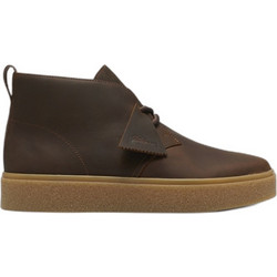 Clarks Boxbee Ανδρικά Μποτάκια Δερμάτινα Καφέ 26328235
