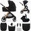 Kinderkraft Vesto 2 Καρότσι Μωρού 3 σε 1 Black